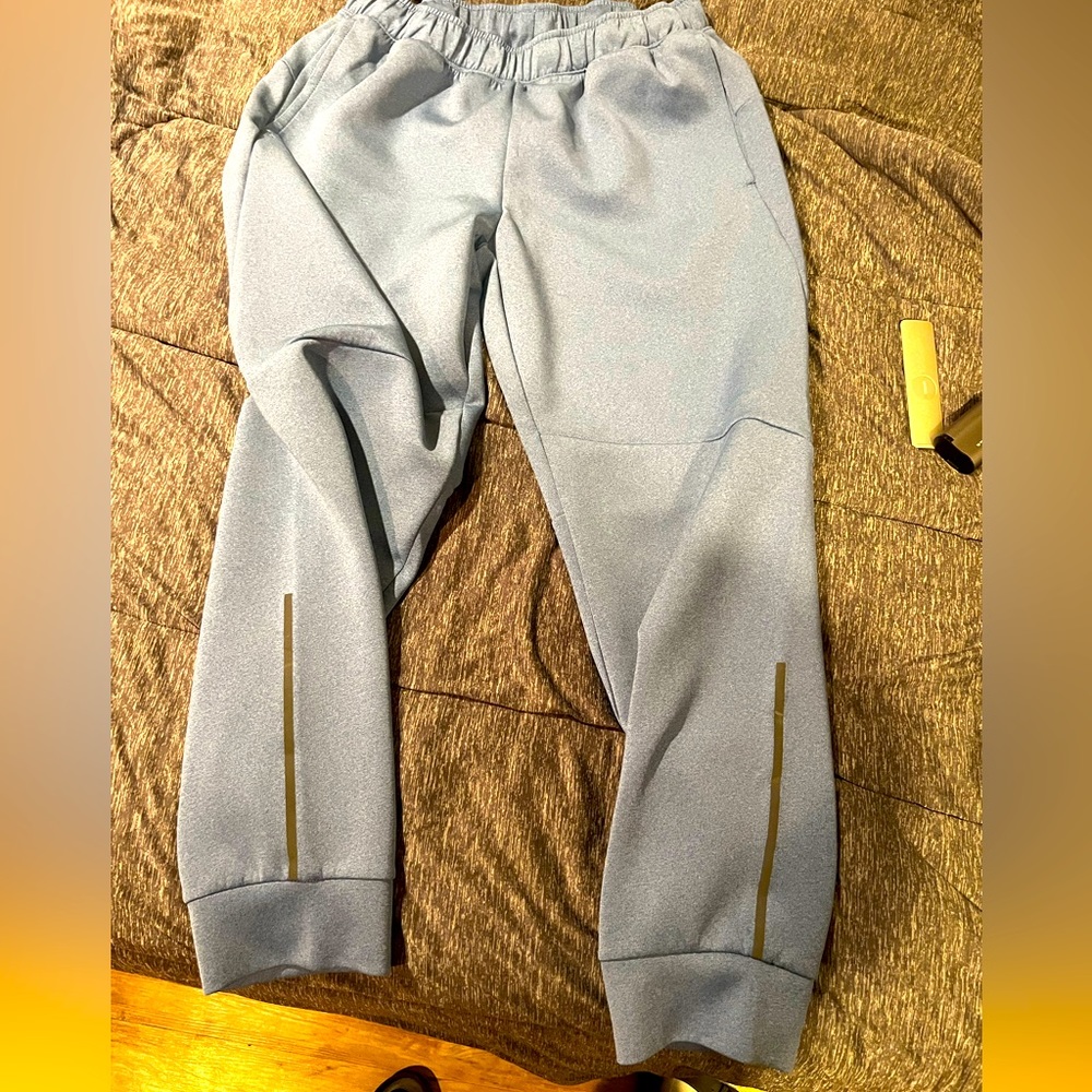 light blue work out pants mens size L